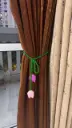 Crochet Tulip Curtain Tie Back